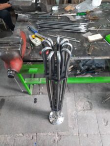 المنت سوپر هیتر استیل 316 نه میله سفارشی قطر 14 توان 27 کیلو وات سه فاز 380 ولت