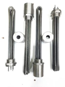 المنت فلنج دار استیل 316 سه میله ی سفارشی قطر 12 توان 12 کیلو وات سه فاز 380 ولت